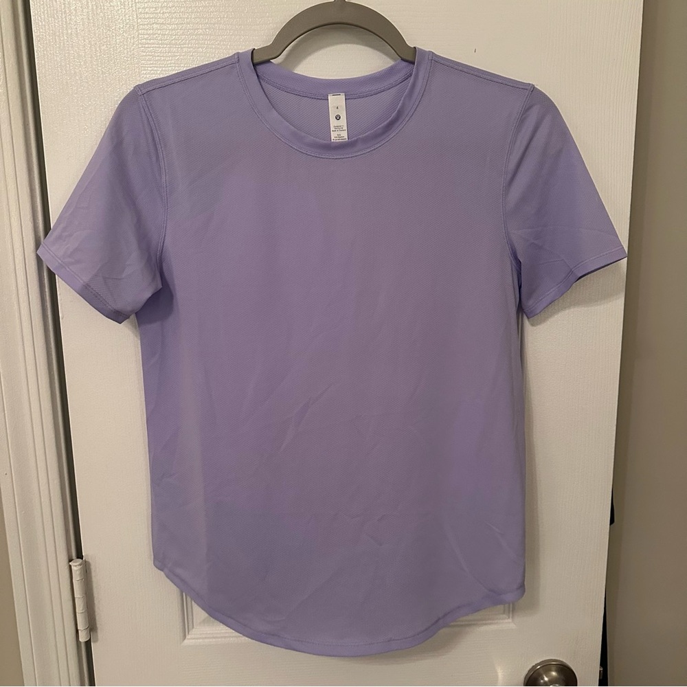 NWT Lululemon High-Neck Running and Training
T-Shirt - Lilac Smoke